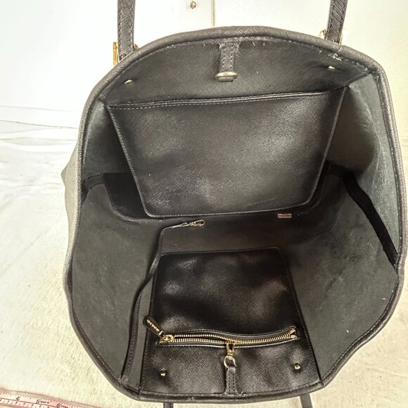 Authentic Michael Kors Jet Set Saffiano Leather Tote Bag Large Black Travel